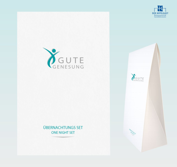 GUTE GENESUNG »Übernachtungsset« Trapez-Box